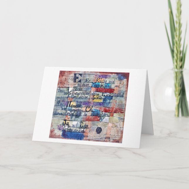 From the Song of Songs, Klee Card (Front)