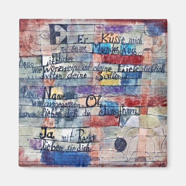 From the Song of Songs, Klee Magnet (Front)