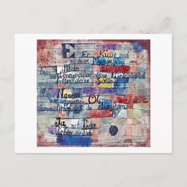 From the Song of Songs, Klee Postcard (Front)