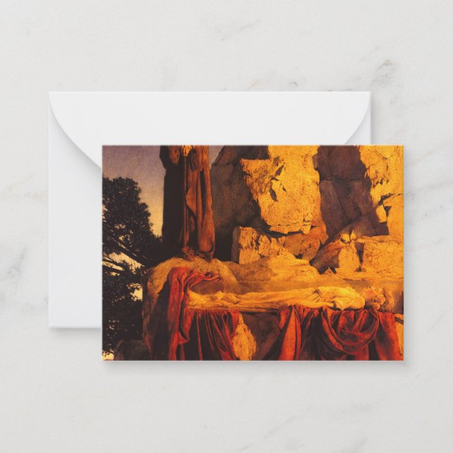 From the Story of Snow White, 1912 by Parrish Card (Front)