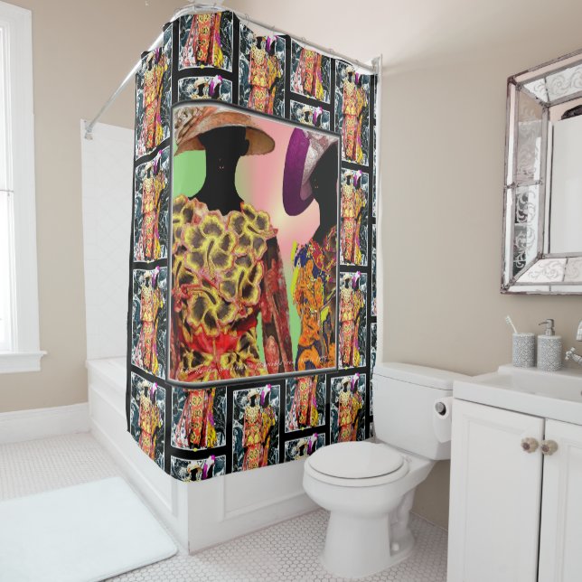 From the Streets of Harlem to Your Bathroom: Shower Curtain (In Situ)