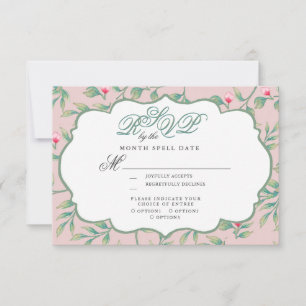 From the Tender Wedding Set in Spun Sugar Blue RSV RSVP Card