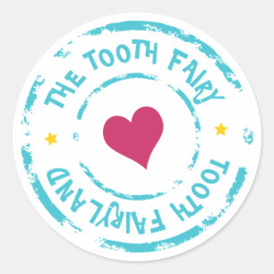 From “The Tooth fairy” “Tooth fairy Stamp Sticker 