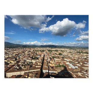 From the top of the Duomo in Florence, Italy Photo Print