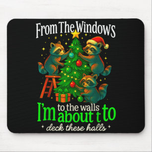 From The Windows To The Walls Raccoon Funny Christ Mouse Mat
