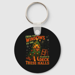 From The Windows To Walls Deck These Halls Pet Xma Key Ring