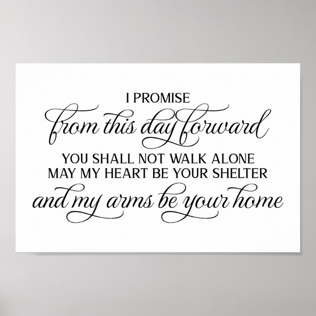 From This Day Forward Wedding Sign (Front)