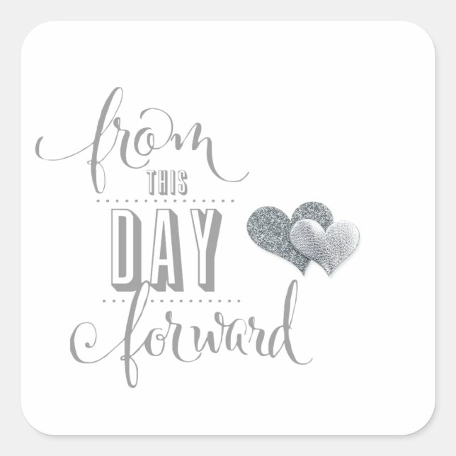 From This Day Forward Wedding Stickers (Front)