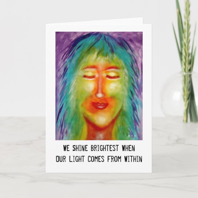 "From Within" Art & Quote Card (Front)