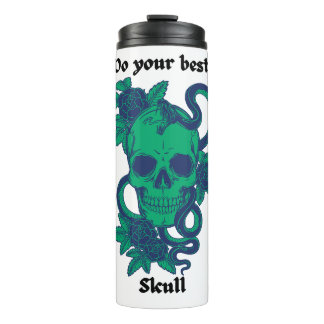 From your best, skull thermal tumbler