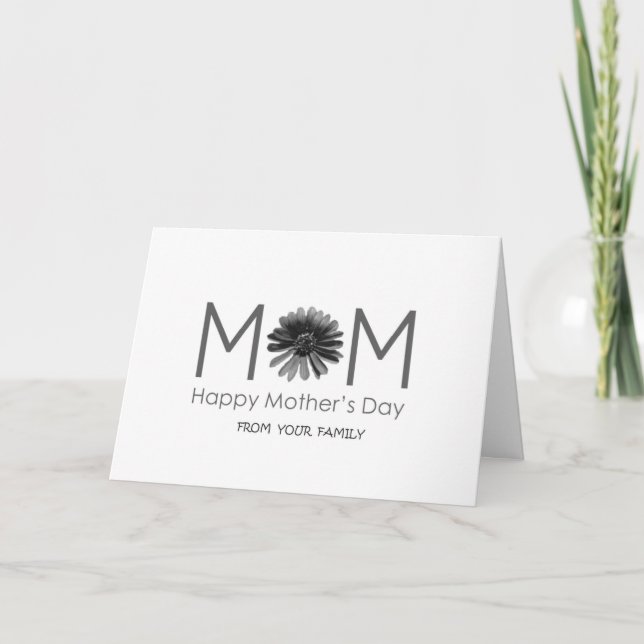 FROM YOUR FAMILY WITH BUNCHES OF LOVE MOM CARD (Front)