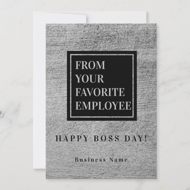From your favourite employyee Funny  Thank You Card (Front)