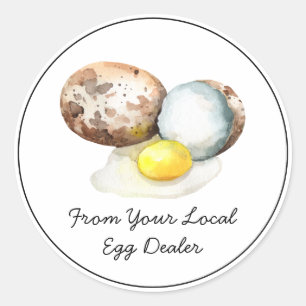 From Your Local Egg Dealer Carton Sticker