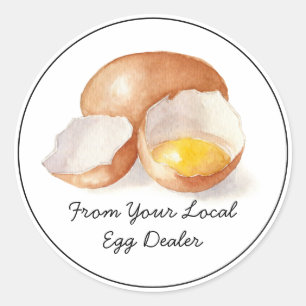 From Your Local Egg Dealer Carton Sticker