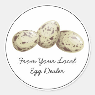 From Your Local Egg Dealer Carton Sticker