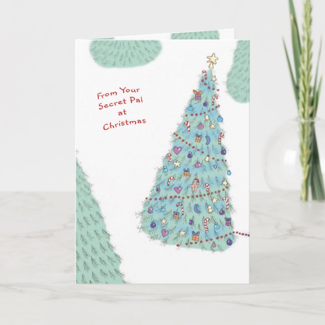 From Your Secret Pal At Christmas Holiday Card (Front)