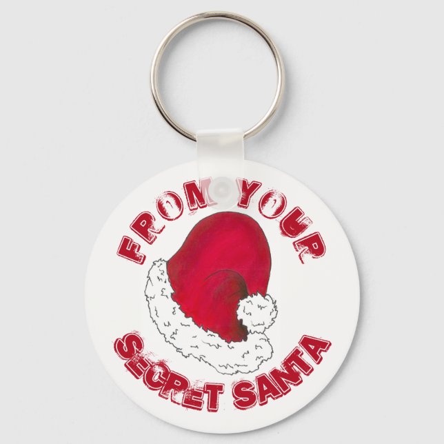 From your Secret Santa Claus Red Christmas Hat Key Ring (Front)