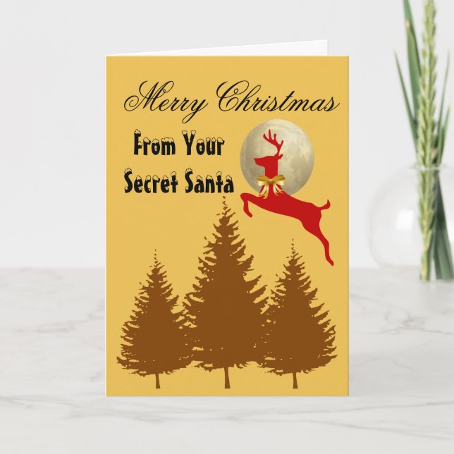 From Your Secret Santa - Merry Christmas Holiday Card (Front)