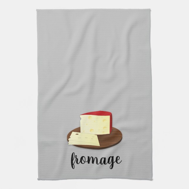 Fromage Cheese Lover French Tea Towel (Vertical)
