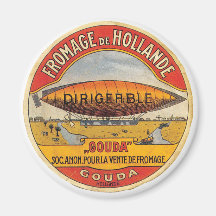 Fromage de Hollande Gouda Cheese Dirigeable Label
