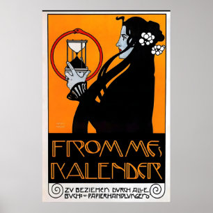 Fromme's Calendar 1899 POSTER PRINT A5A1 Vintage