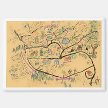 Fromville Map, Victor's Map, Horror Fan Gift