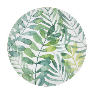 Frond Waltz - Palm Frond Leaves Cutting Board