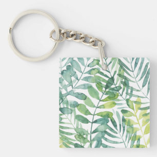 Frond Waltz - Palm Frond Leaves Key Ring