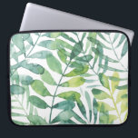 Frond Waltz - Palm Frond Leaves Laptop Sleeve<br><div class="desc">Frond Waltz I by Grace Popp. Features tropical greenery in a watercolor-like style.</div>