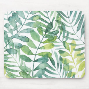 Frond Waltz - Palm Frond Leaves Mouse Mat