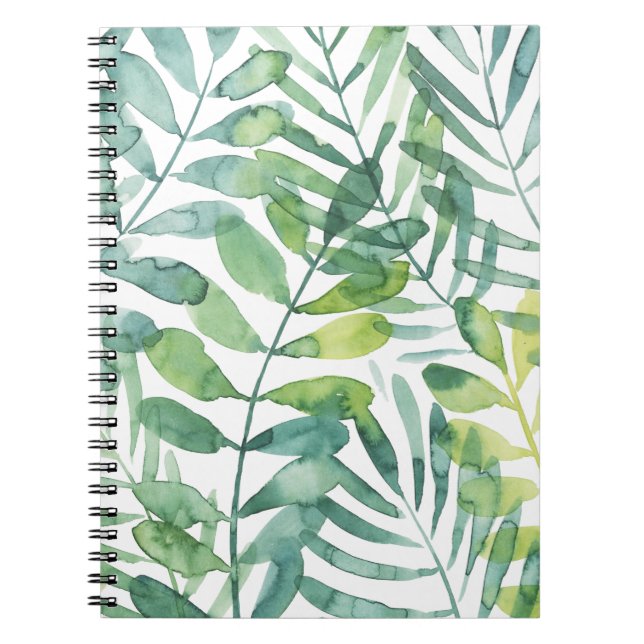 Frond Waltz - Palm Frond Leaves Notebook (Front)