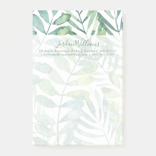 Frond Waltz - Palm Frond Leaves Post-it Notes (Front)