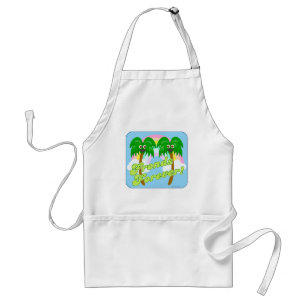 Fronds Forever Fun Bff Slogan Cartoon Standard Apron