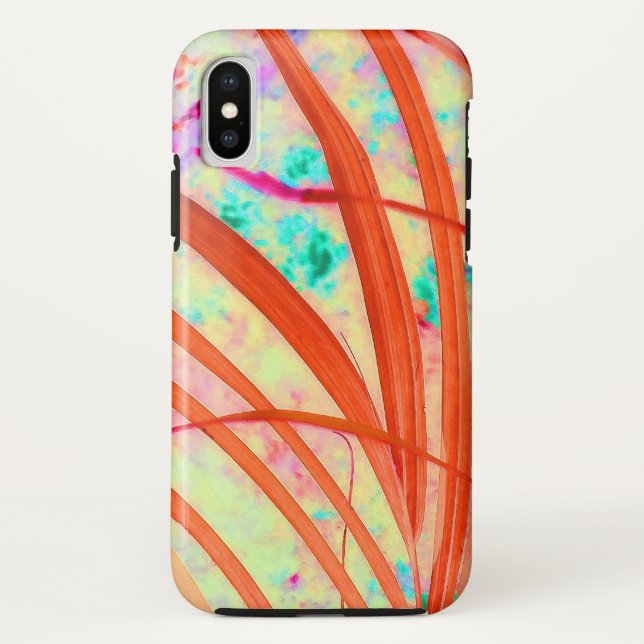 Fronds Go Red Case-Mate iPhone Case (Back)