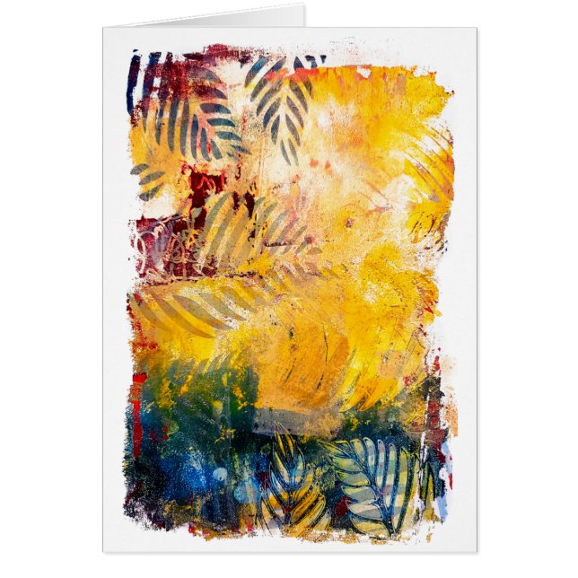 Fronds: Tropical fine art Greeting Card (Front)