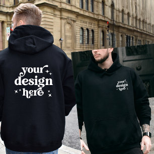 Front and Back Design Custom Logo Personalised Hoodie
