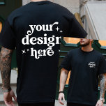 Front and Back Design Custom Logo Personalised  T-Shirt<br><div class="desc">This Front and Back Design Custom Logo Personalised T-shirt is the perfect way to showcase your brand with a professional touch. Featuring customisable front and back design options, you can easily add your company or team logo to make a statement. Whether you're looking for personalised business shirts for men or...</div>