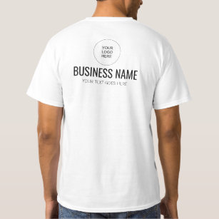 Front And Back Design Print Logo Staff Member Mens T-Shirt