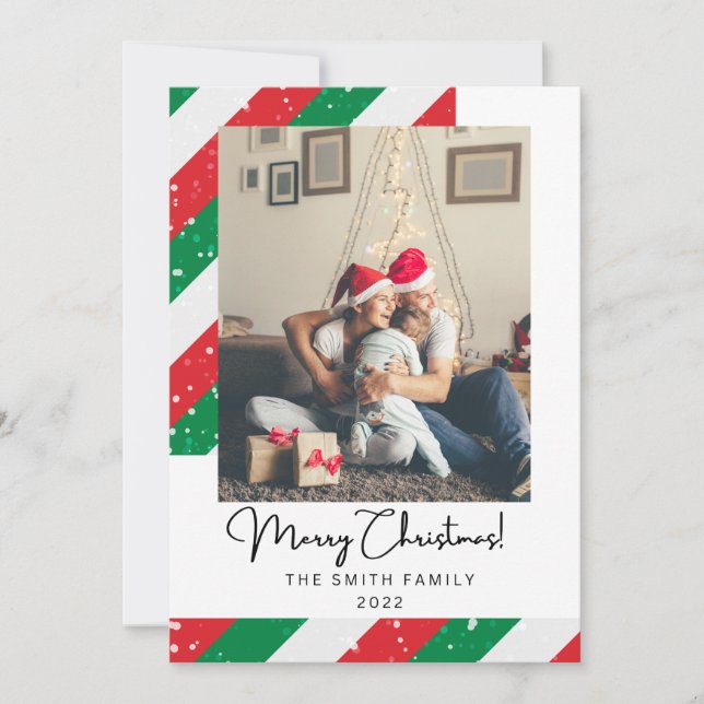 Front and Back Photo Christmas Card (Front)