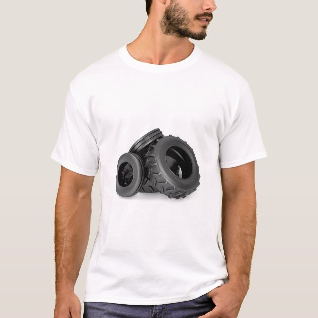 Front and rear tractor tires T-Shirt (Front)