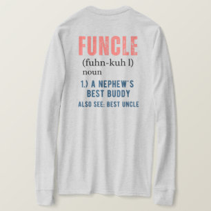 front & back FUNCLE funny uncle definition T-Shirt
