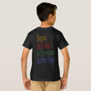 Front & Back - Magical Horace Quote Kids T-Shirt