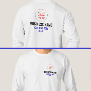 Front & Back Print Logo Member Men's Long Sleeve T-Shirt