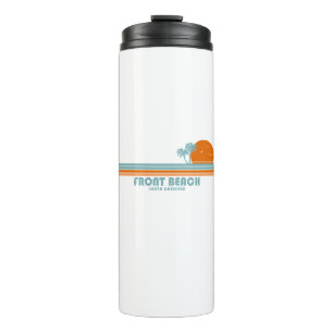 Front Beach South Carolina Sun Palm Trees Thermal Tumbler