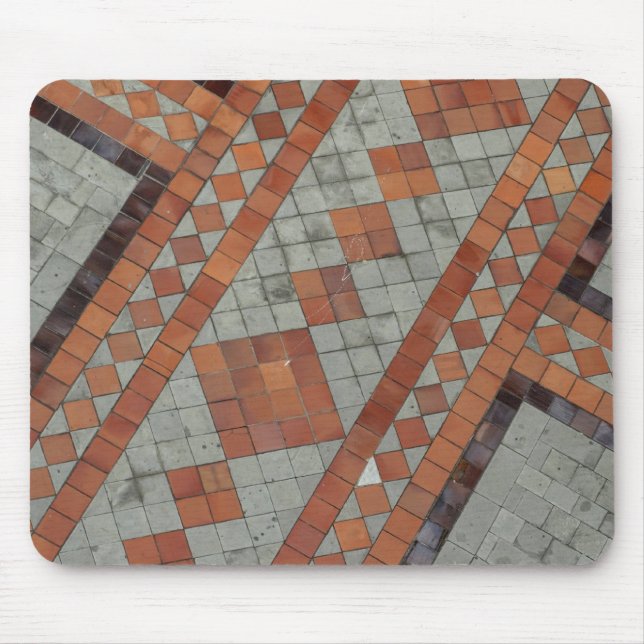 Front courtyard at National Basilica, Ecuador Mouse Mat (Front)