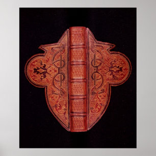 Front cover of a Book of Hours in Latin Poster