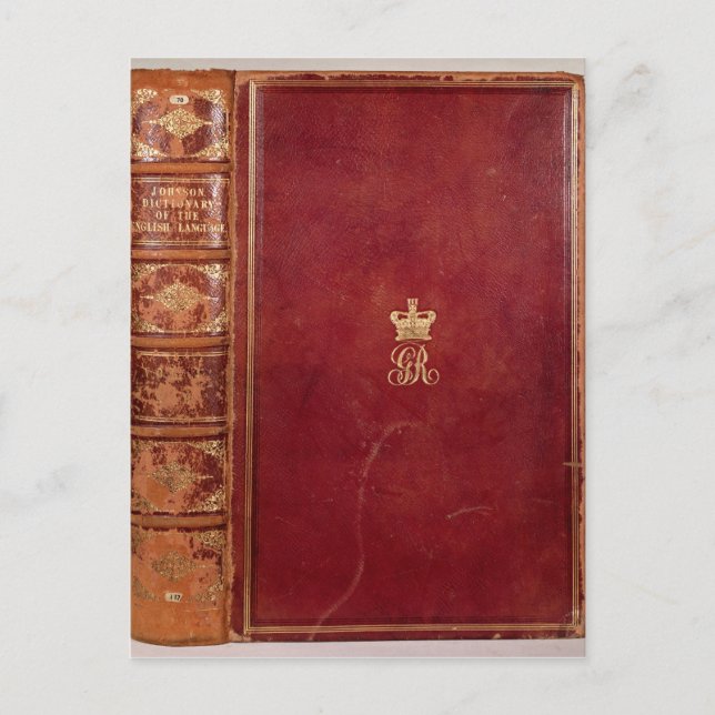 Front Cover of Johnson's Dictionary Postcard (Front)