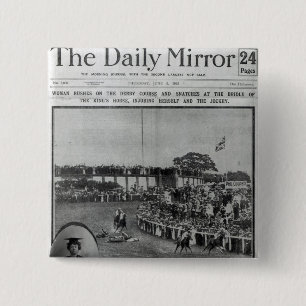 Front cover of 'The Daily Mirror' 15 Cm Square Badge