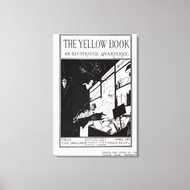 Front cover of the prospectus for 'The Yellow Book Canvas Print (Front)