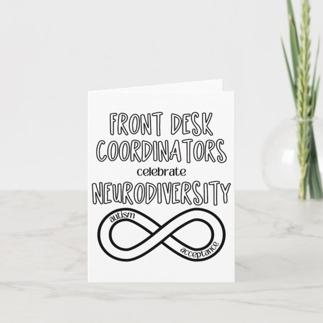 Front Desk Celebrates Neurodiversity Acceptance Au Card (Front)